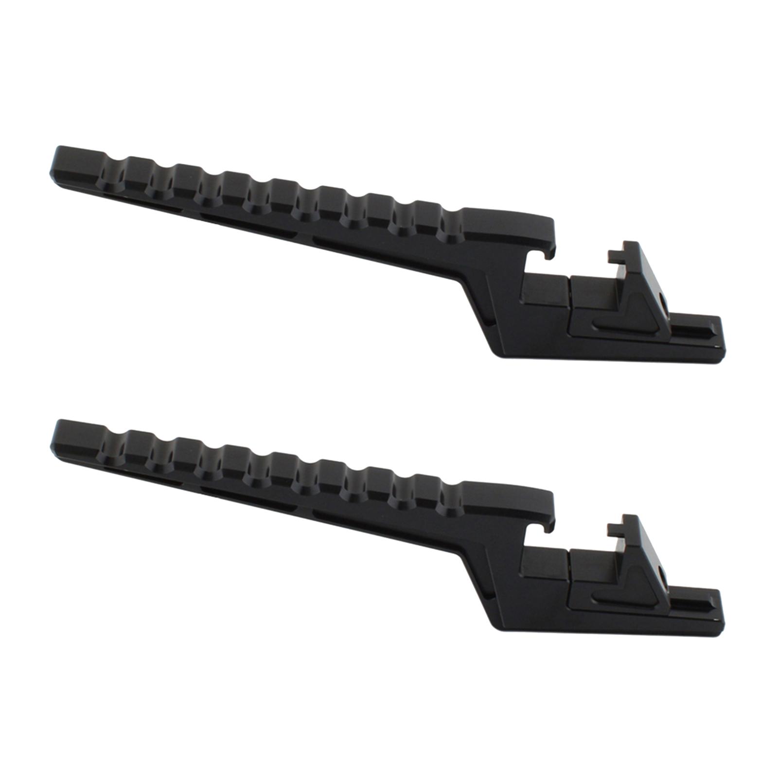 Magideal - 2 Piezas Reposapiés Para Apoyapiés Para Acompañante Pedales Traseros Y Estribos De Montaje Con Diseño Antideslizante Adecuado Para Viajes Lar Negro