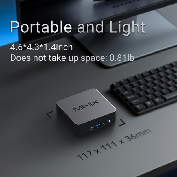 Mini PC MINIX NUC150 Intel N150 16 GB de RAM 512 GB SSD Windows 11