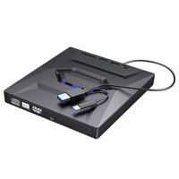 Magideal - Grabadora De Unidad De Computadora, Unidad De Dvd Externa Unidades Ópticas Portátiles Plug And Play, Usb 3.0, Tipo C, Grabadora De Dvd Rw De Dos Puert