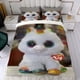 thumbnail image 4 of Beanie Boos Conjunto de sábanas temático, trío de piezas, cómodo y amigable con la piel, diseño único, regalo de decoración para el hogar para familiares, amigos y fans, 90 cm * 190 cm, 4 of 6