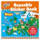 thumbnail image 1 of Libro de Stickers Reutilizables Mapas GALT, 1 of 2