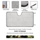 thumbnail image 2 of Flecha Verde Parasol para Parabrisas Delantero Protector Plegable, Visera Solar para Auto Bloquea Rayos UV Mantiene tu Vehículo Fresco 130cm*70cm, 2 of 6