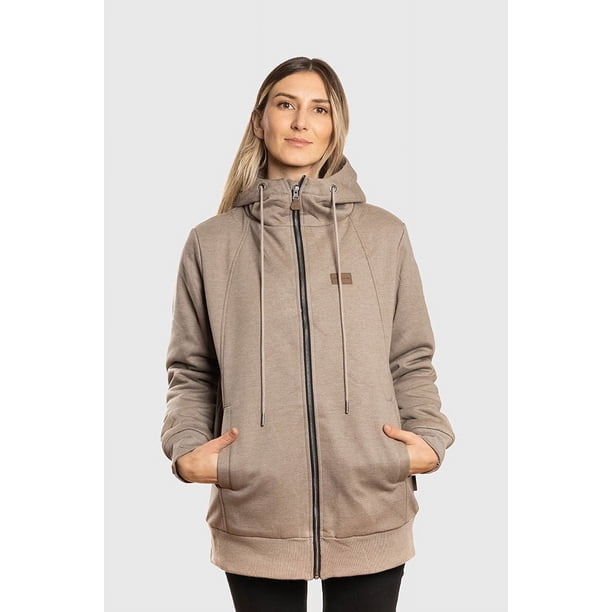 Polerón con Sherpa Ride Season V2 Beige Mujer Falcone
