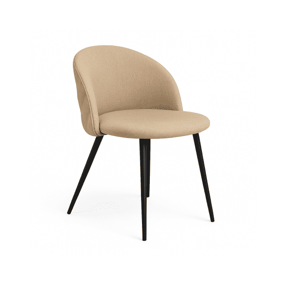 Silla Nordic Lino Black - Beige