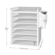 thumbnail image 2 of HOOBRO Clasificador de correo de madera ajustable de 6 niveles, blanco, 27 x 29 x 38 cm, 2 of 9