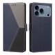 thumbnail image 4 of Funda con Solapa para iPhone 17 Pro, Diseño Tricolor con Ranuras, Azul Oscuro, 4 of 6