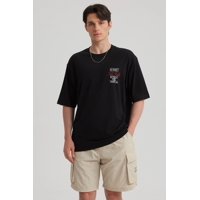 Fashionspark - Polera Hombre Print Oversize Negro - Lv