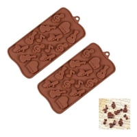 Genérico - Pack X2 Moldes De Chocolate Moldes De Silicona Instrumentos