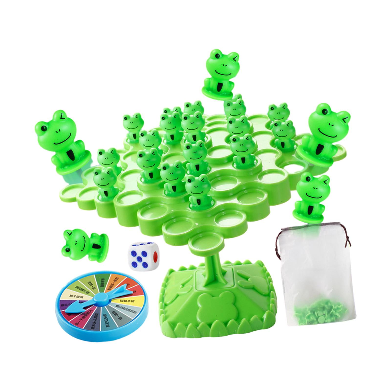 Magideal - Juguete Para Equilibrio De Rana, Juego De Rana Arbórea Equilibrada, Regalo Para Niños, Juguetes Educativos Preescolares, Aprendizaje Temprano , Verde