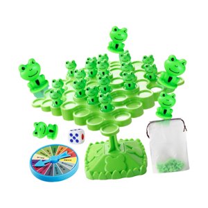 Magideal - Juguete Para Equilibrio De Rana, Juego De Rana Arbórea Equilibrada, Regalo Para Niños, Juguetes Educativos Preescolares, Aprendizaje Temprano , Verde