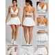 thumbnail image 2 of Conjunto Fitness Mujer Falda Con Short Interior Y Top - JYT057, 2 of 6