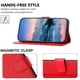 thumbnail image 3 of Funda Cartera para iPhone 17E Tarjetero Soporte Magnético y Correa Rojo, 3 of 5