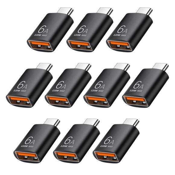 Adaptador USB-C a USB-A Pastall 10 Gbps 120 W (10 unidades)