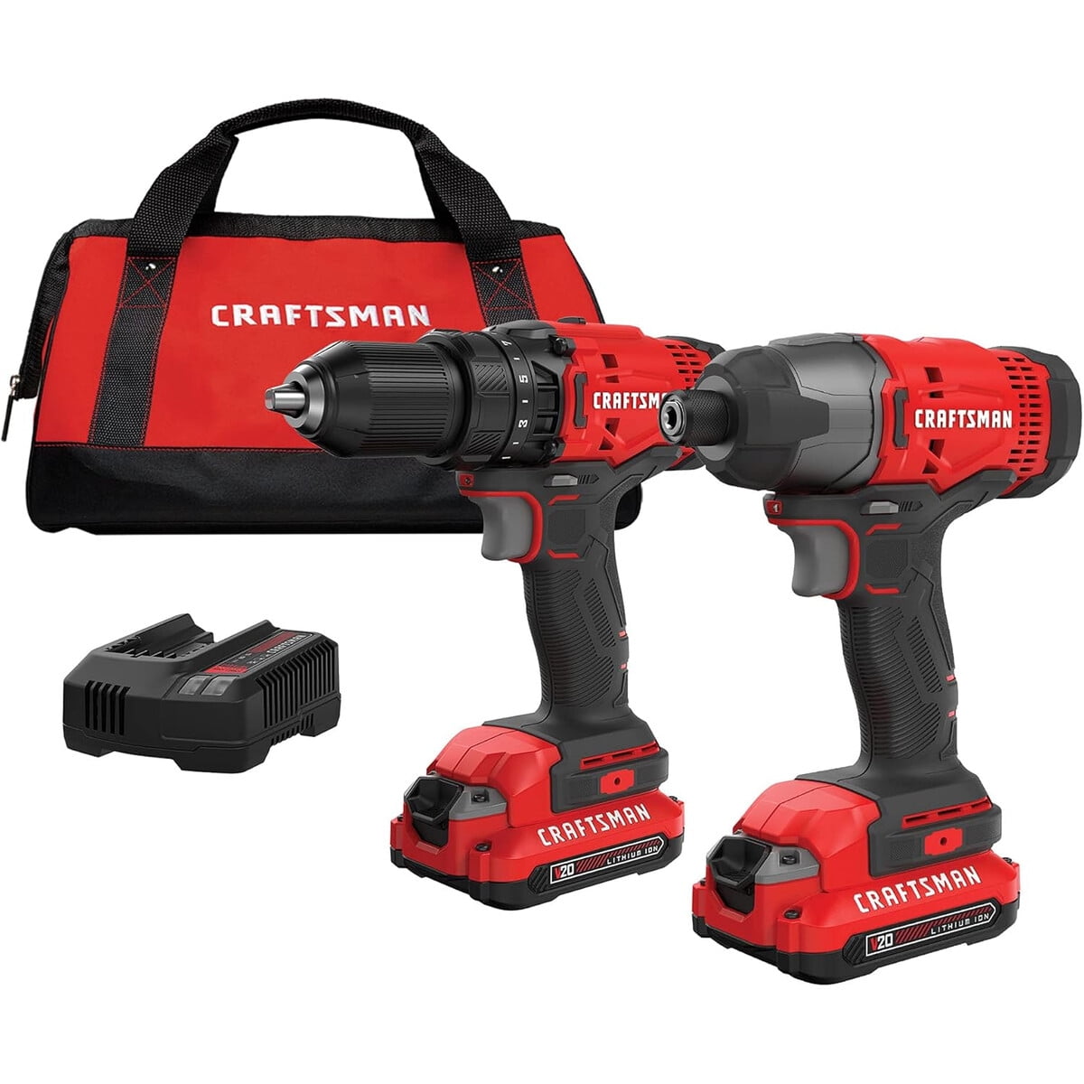 Craftsman - Taladro Atornillador V20 20v Kit Inalámbrico