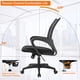 thumbnail image 3 of Silla de oficina BestOffice ergonómica con respaldo medio, giratoria, negra, x2, 3 of 7