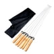 thumbnail image 1 of 6 Brochetas Planas De Acero Inoxidable Para Barbacoa, Para Cocinar, Picnic Y Camping., 1 of 5