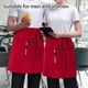 thumbnail image 2 of 2 paquete Largo Servidor Deldelal Negro con 3 Bolsillos Bistro Medio Deldelales para Hombres Mujeres Camarera Chef Impermeable, 2 of 3