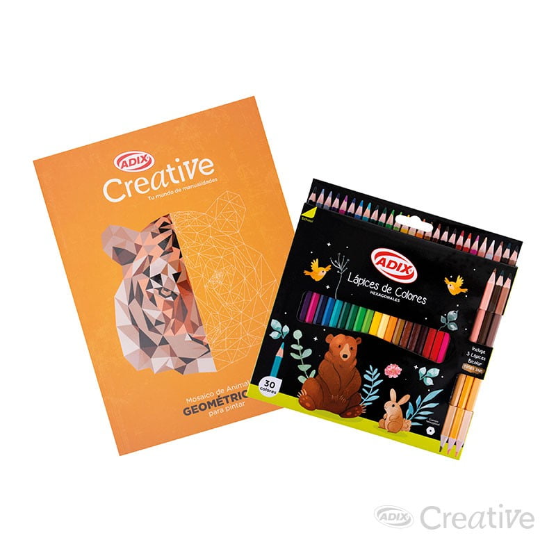 Creative - Set Libro Mosaico + Lápices De Colores