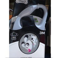 Genérico - Correa Retráctil Para Mascotas 3 Metros Gris