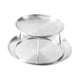 thumbnail image 3 of Turdy Accesorio De Estante Para Platos Para Servir Mariscos, Expositor De Dos Niveles Para Juego De Estantes Para Bandejas De Cafetería, 3 of 5