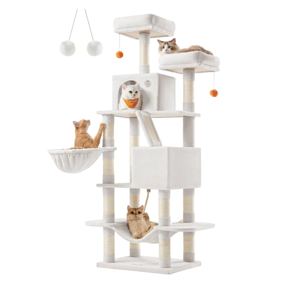 Torre grande Cat Tree Feandrea de 168 cm con 13 rascadores