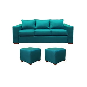 Dkora - Living Cedric 3 Cuerpos + 2 Pouf Calipso