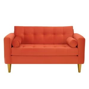 Bodevir - Sofa Retro 2C Felpa 01 Naranja
