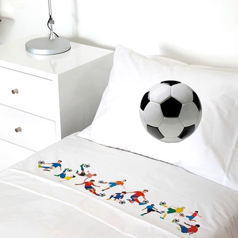 Tuyo Print - Juego De Sábanas 1,5 Pl Futbolistas