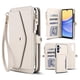 thumbnail image 1 of Para Samsung Galaxy A15 4G / 5G [Bloqueo RFID] Multifuncional 2 en 1 Funda Tipo Billetera de Cuero PU Suave con Tapa Magnética, Múltiples Ranuras para Tarjetas, Bolsillo con Cierre, con Correa de, 1 of 8