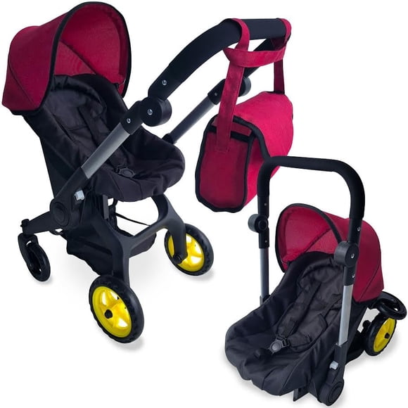Cochecito y asiento para auto para muñeca 2 en 1 The New York Doll de 20"