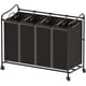 thumbnail image 1 of Carrito rodante resistente de 4 bolsas, clasificador de ropa, simple Houseware, 1 of 7