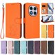 thumbnail image 3 of Xiaomi Redmi Note 14 Pro 4G Funda Billetera de Gato, Naranja, 3 of 6
