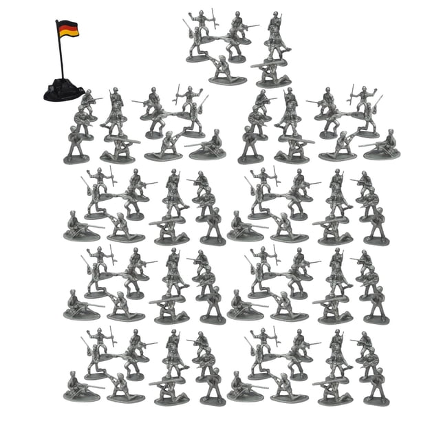 Juego de 100 piezas en miniatura para hombres, escena de construcción de batalla para Dioramas, regalos creativos, recuerdo de exhibición de mesa para Plata