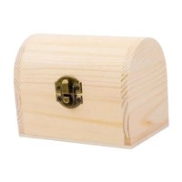 Magideal - Caja De Joyería De Madera Sin Acabado Para Pintar Manualidades Organizador Portátil Estuche Decorativo Alhajero Función Personalizable Adecuada Para P Estilo B