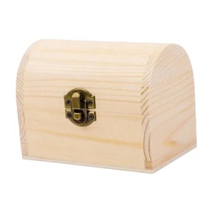 Magideal - Caja De Joyería De Madera Sin Acabado Para Pintar Manualidades Organizador Portátil Estuche Decorativo Alhajero Función Personalizable Adecuada Para P Estilo B