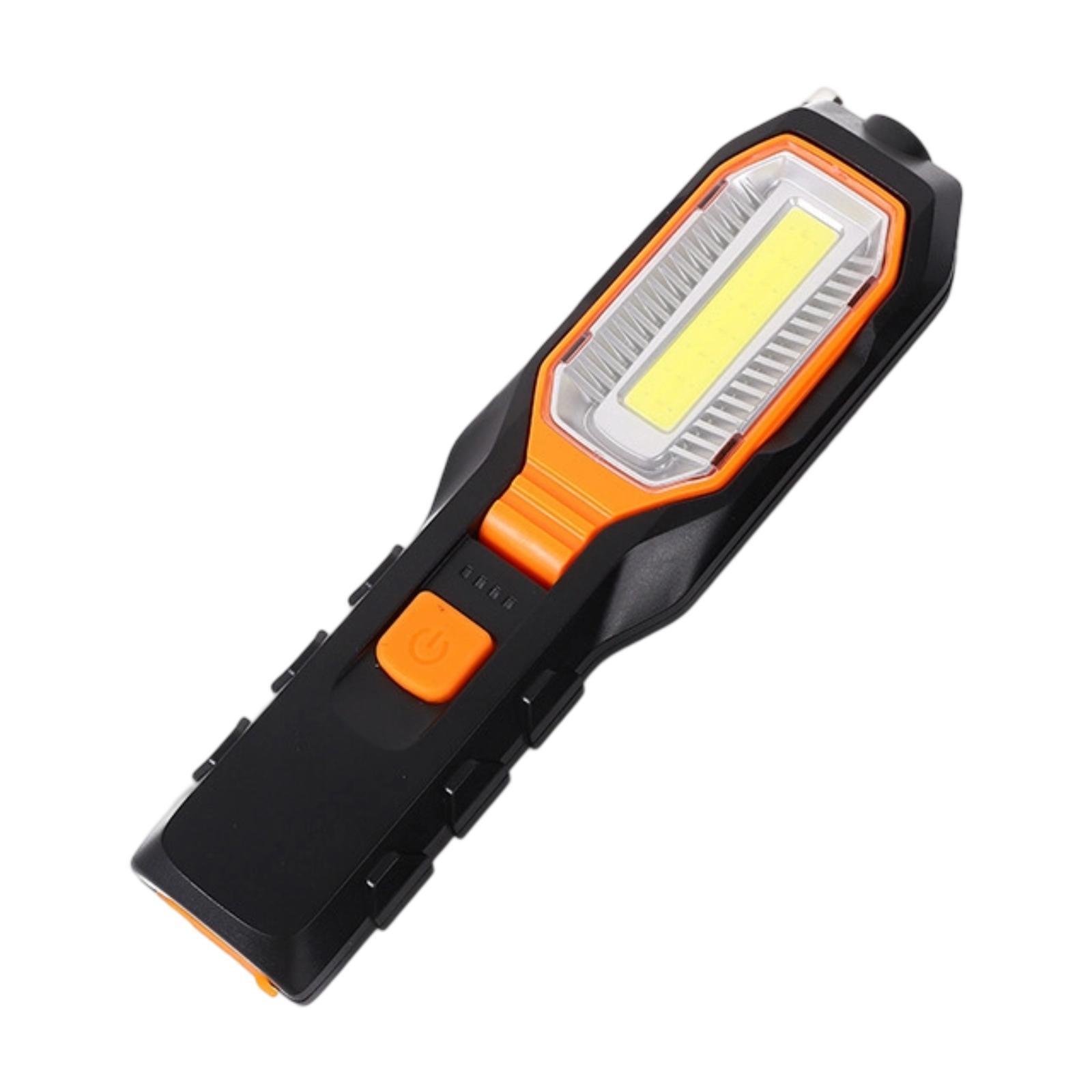 Magideal - Luz De Trabajo De Emergencia Universal Para Coche Y Hogar, Linterna Led, Lámpara De Inspección Inalámbrica Cob Para Reparación De Automóviles, Camping Naranja