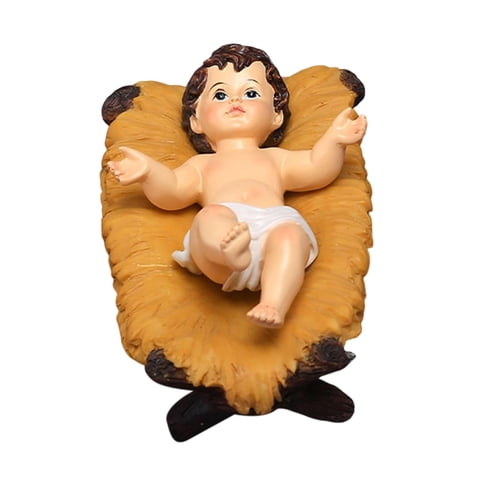 Bothyi - Nacimiento De Jesús Estatua Niño Muñeca Artesanía Estatuilla Para Fiesta Interior Exterior
