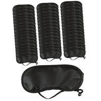 Magideal - 50X Máscara De Ojos Máscara De Sombra De Ojos Blinder Desechable Cubierta De Sombra De Ojos De Hotel Sombra De Ojos Mujeres Hombres Niños Parche En El