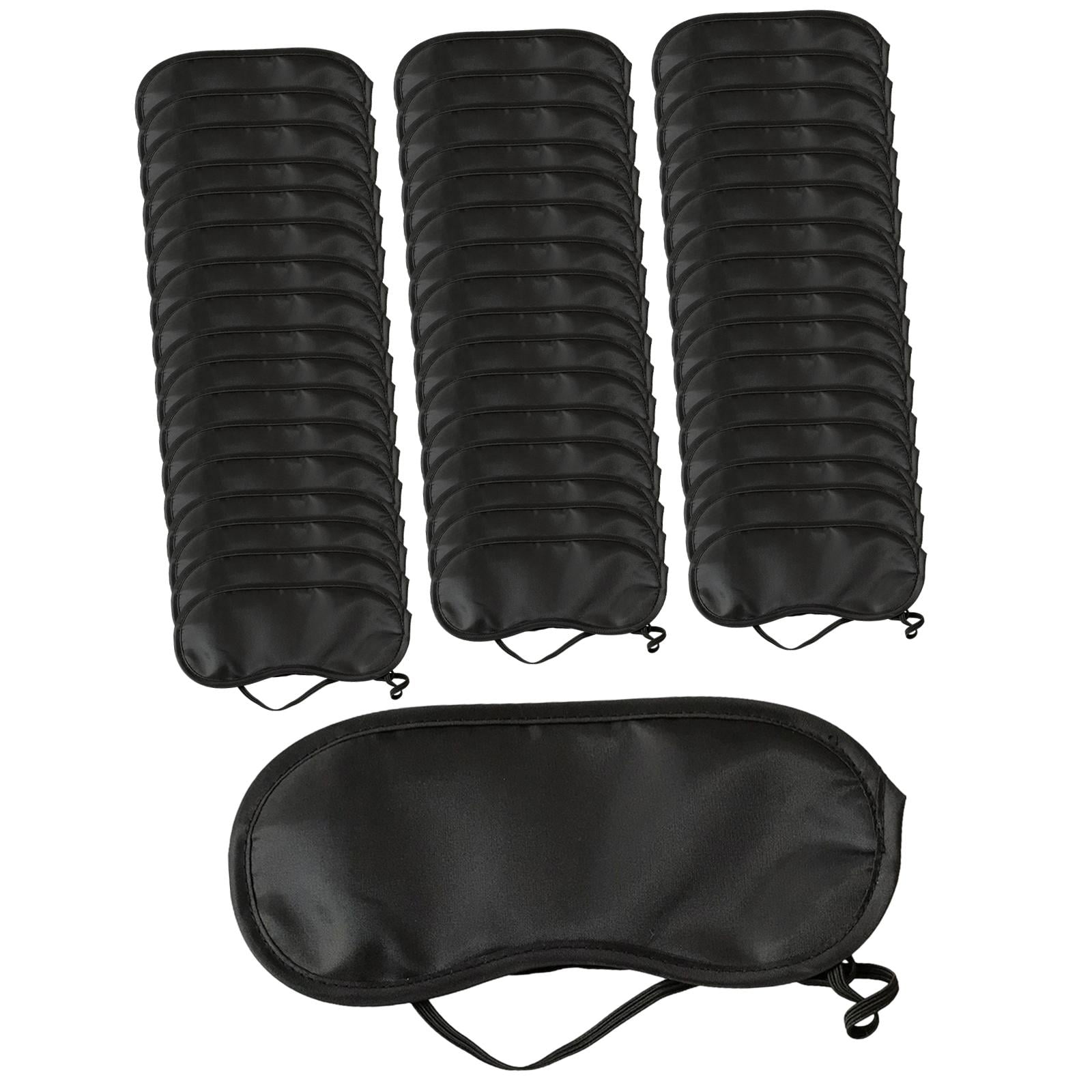 Magideal - 50x Máscara De Ojos Máscara De Sombra De Ojos Blinder Desechable Cubierta De Sombra De Ojos De Hotel Sombra De Ojos Mujeres Hombres Niños Parche En El