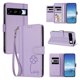 thumbnail image 2 of Funda Cartera Trébol para Google Pixel 8 Pro con Ranuras Tarjetas y Carga Inalámbrica Morado claro, 2 of 6