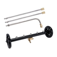 Magideal - Limpiador De Tren De Rodaje De Lavadora A Presión Con 3 Varillas De Extensión Limpiador De Superficies De Conexión Rápida De 1/4 Pulgadas Para Patios,