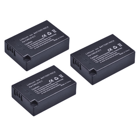 Genérico - 3 Baterías Lp-E17 Canon Alternativa