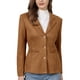 thumbnail image 1 of INSPIRE CHIC Chaqueta de Mujer de Imitación de Ante con Solapa de Cuello y Manga Larga para Traje de Negocios Casual XL Marrón, 1 of 5