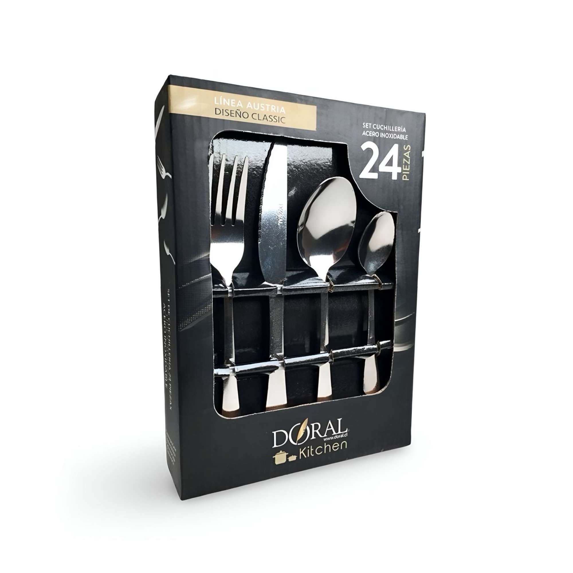 Set De Cuchilleria 24 Piezas 1.5mm Austria Classic - Doral