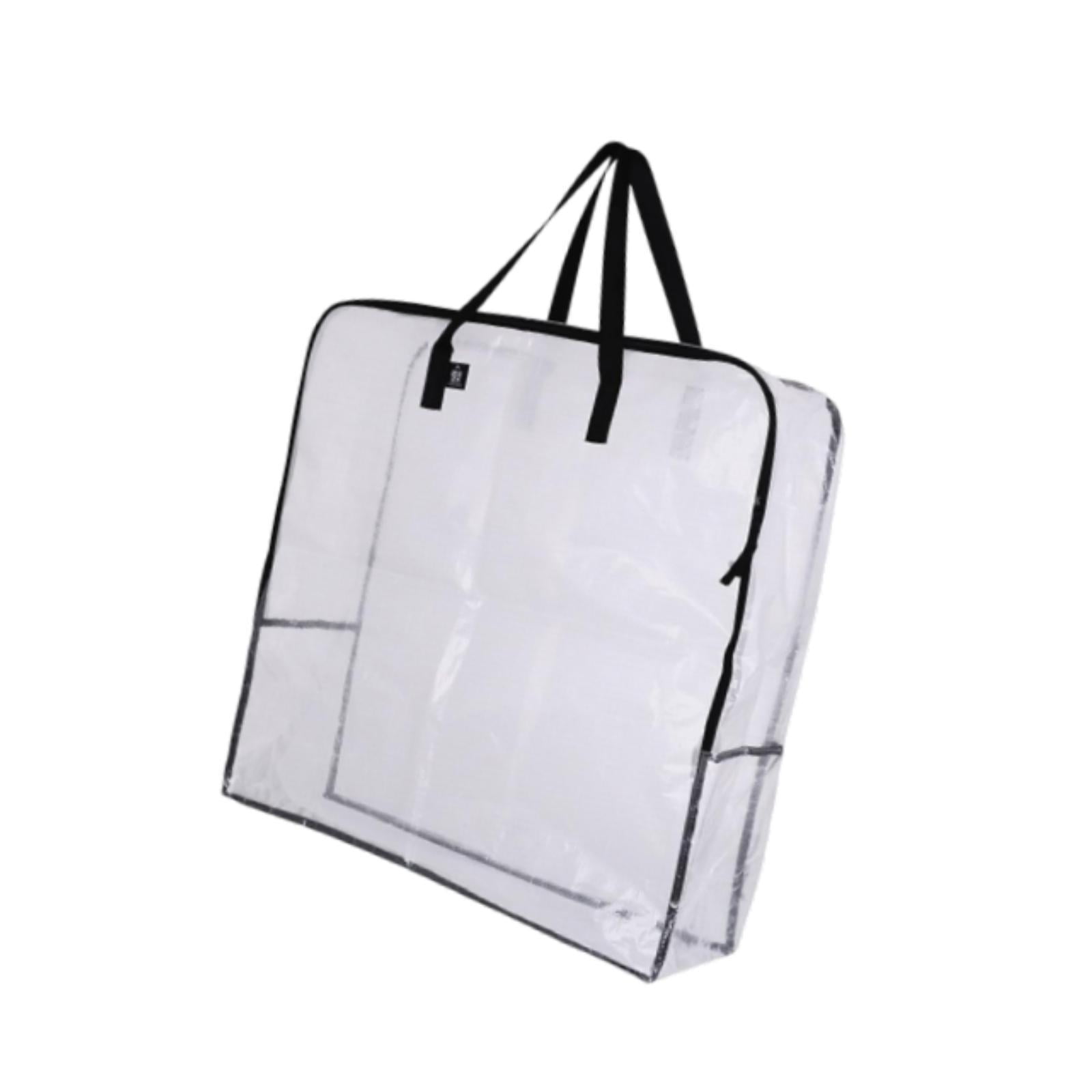 Magideal - Bolsa De Mudanza Grande Transparente Con Cremallera, Contenedor De Guirnaldas, Organizador De Suministros De Embalaje De Pvc Para Edredón, Dormitorio,