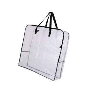 Magideal - Bolsa De Mudanza Grande Transparente Con Cremallera, Contenedor De Guirnaldas, Organizador De Suministros De Embalaje De Pvc Para Edredón, Dormitorio,