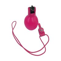 Magideal - Silbatos De Mano Silbato Portátil Para Adultos Y Niños Con Correa Silbato Manual De Entrenamiento Silbato Deportivo Para Árbitros De Supervivencia Ent Rosa