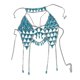 thumbnail image 2 of Sexy Crystal Rhinestone Top Sujetador Cuerpo Cadena Arnés Mujeres Summer Beach Bikini, 2 of 5