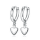 thumbnail image 1 of Aros Plata Argolla Colgante Corazon, 1 of 7