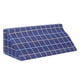 thumbnail image 4 of Almohada De Cuña Cojín De Apoyo Para La Espalda Del Cuello Con Memoria De Espuma Para Dormir Embarazo Cuadrícula Azul, 4 of 5